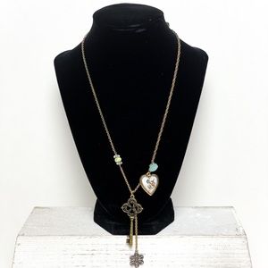 Love and heart necklace